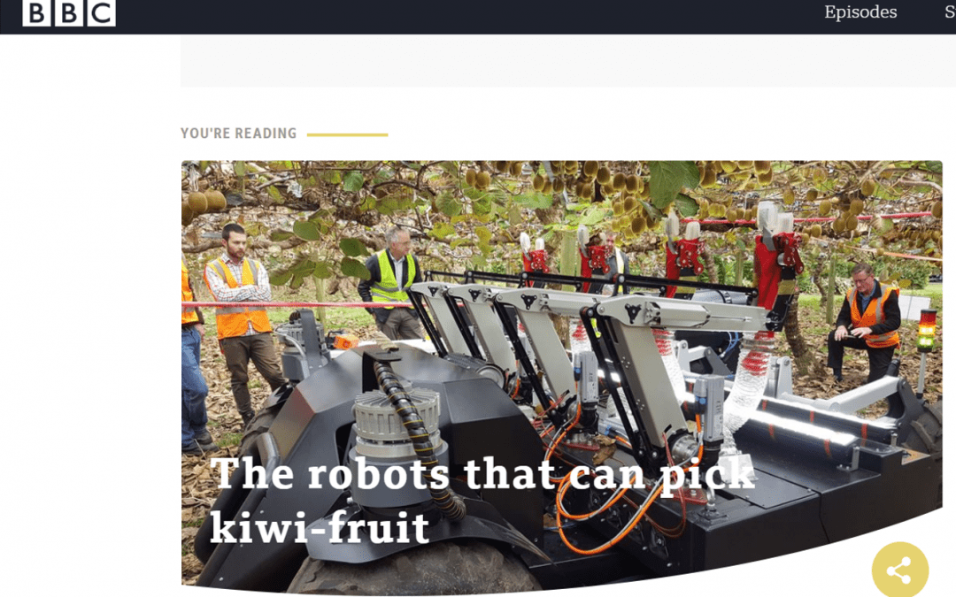 Our NZ Kiwifruit picking robot features on BBC